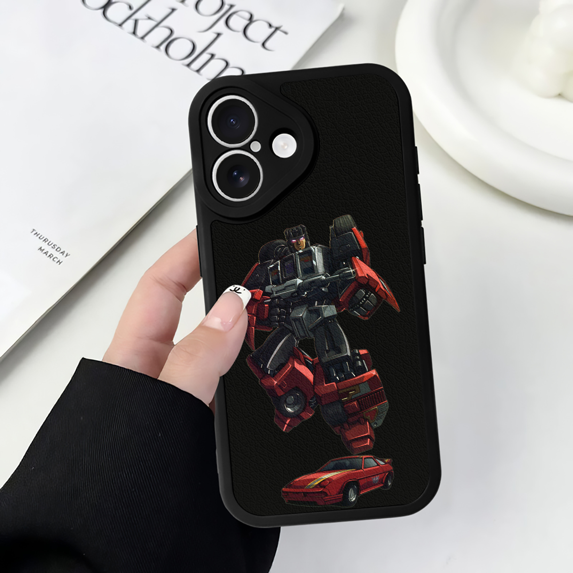 （画像用）  【iPhone 16シリーズ対応】シリコンスマホケース（レザー調） 材質：シリコン